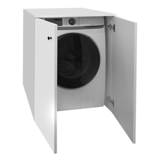 Έπιπλο πλυντηρίου Gray  χρώμα λευκό 70x66x90εκ.