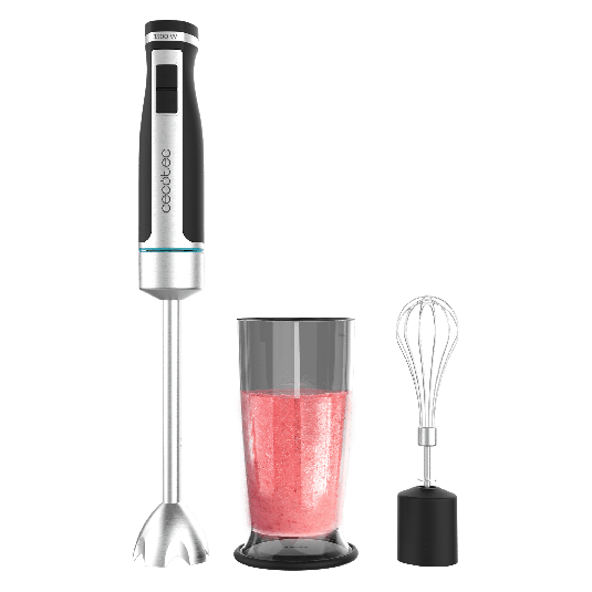 CECOTEC  Μπλέντερ Χειρός PowerGear 1500 XL, 1500W, Μεγάλο Πόδι, 4 Λεπίδες Τιτανίου, Μεταλλικά Γρανάζια & Αξεσουάρ  CEC-100070