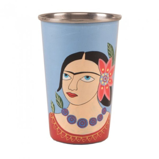 Ποτήρι Frida Kahlo Μπλε ανοξείδωτο 