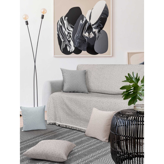 Ριχτάρι MONOCOLORE BROWN Καφέ Ριχτάρι τετραθέσιου καναπέ: 170 x 340 εκ. MADI