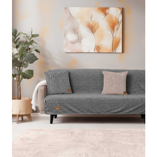 Ριχτάρι SAVANNA GREY Γκρι Ριχτάρι διθέσιου καναπέ: 180 x 250 εκ. MADI