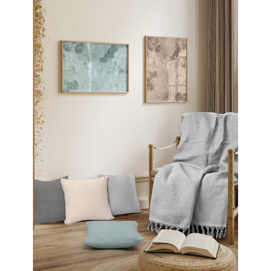 Ριχτάρι VORM GREY Γκρι Ριχτάρι διθέσιου καναπέ: 190 x 250 εκ. MADI
