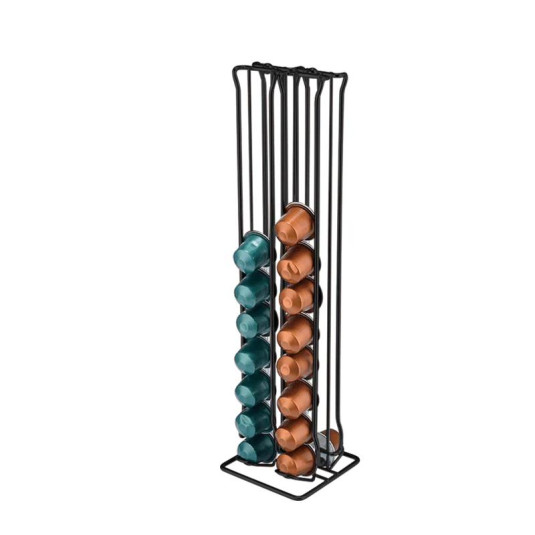 Θήκη για κάψουλες Nespresso μεταλλική Υ37x9,5x9εκ.