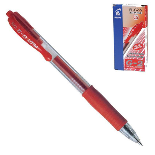 Pilot στυλό jel G2 extra fine κόκκινο 0.5mm - 12 ΤΕΜ