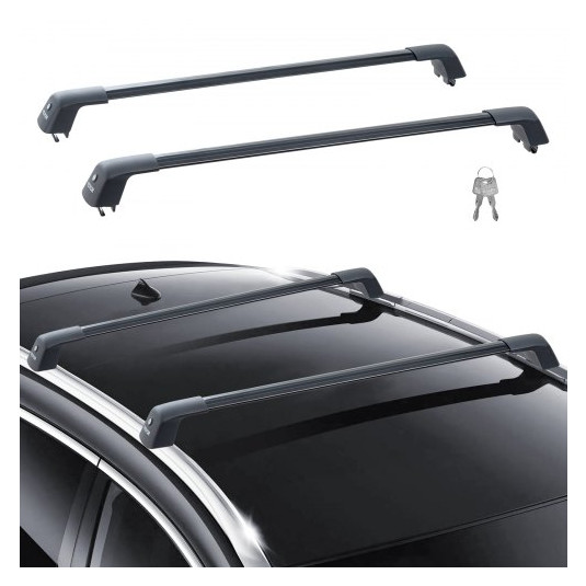 VEVOR Universal Σχάρα Οροφής 47.6" για Ράγες με Αυλάκι  HGJTYKTHCDKTDLYY3V0