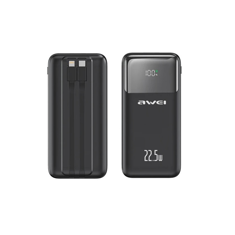 Powerbank - P106K - 10.000mah - 22.5W - AWEI - 007313 - Black