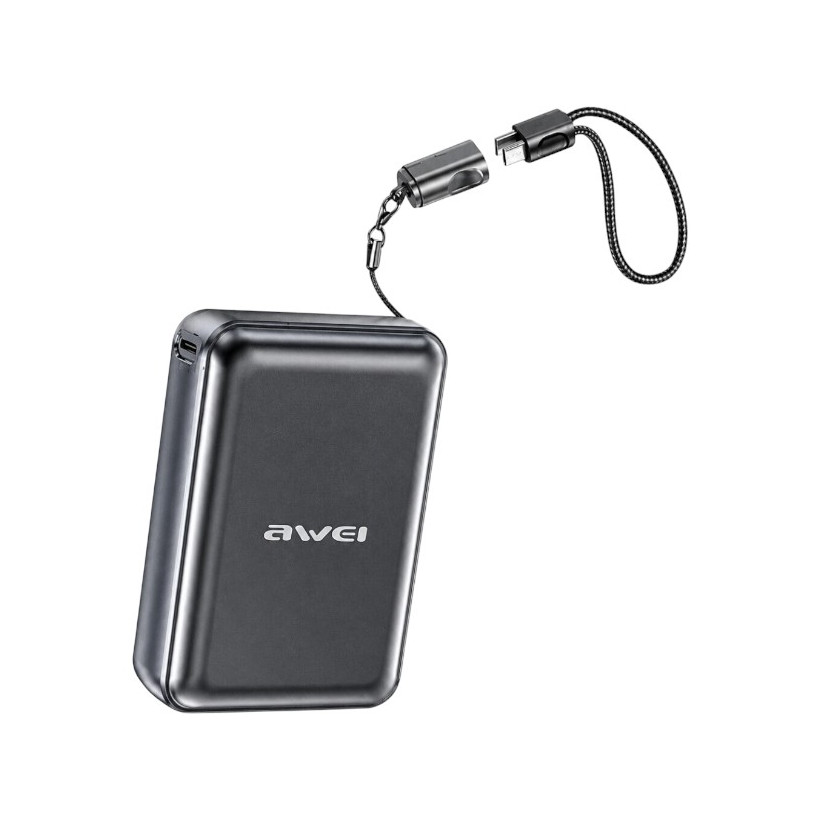 Powerbank με αποσπώμενο καλώδιο Type-C - GD21-Pro - 20.000mah - 22.5W - AWEI - 026185