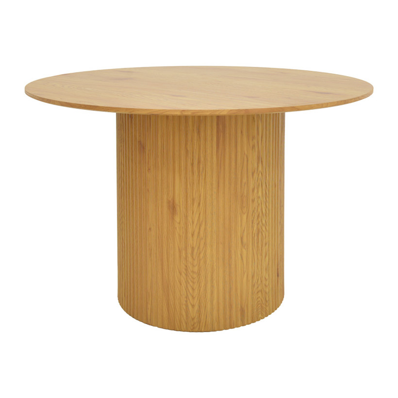 Τραπέζι Karulo  mdf σε sonoma απόχρωση Φ120x76εκ