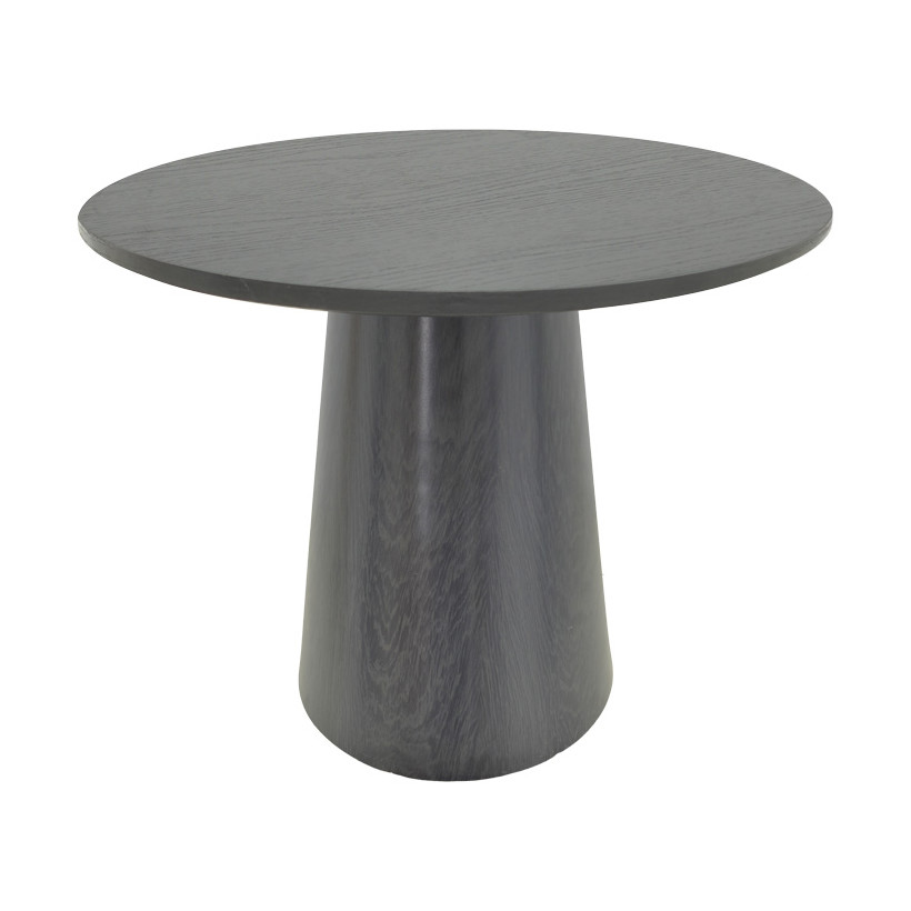 Tραπέζι Donda  mdf μαύρο Φ100x76εκ