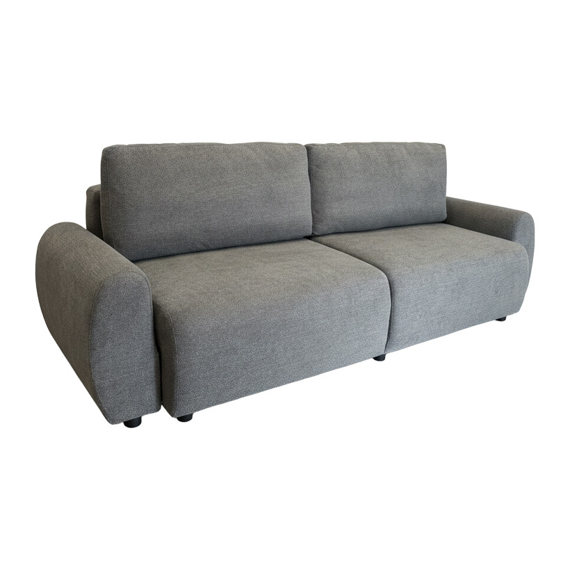 Kαναπές-κρεβάτι τριθέσιος Hungie  υφασμα γκρι 250x92x89εκ