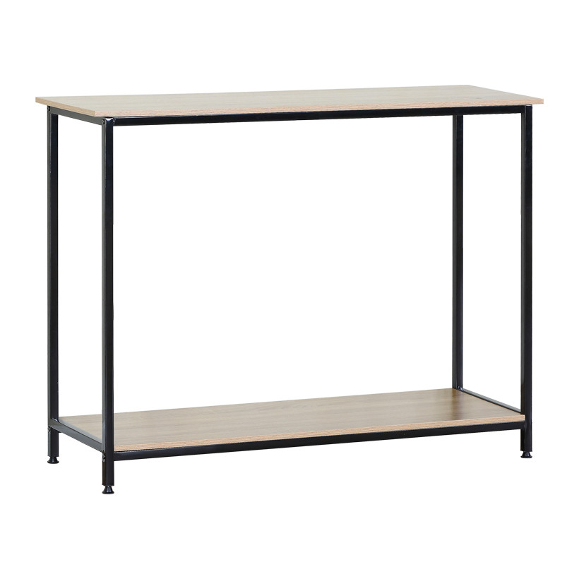 Κονσόλα Shima  oak- μαύρο μέταλλο 106x35x81εκ