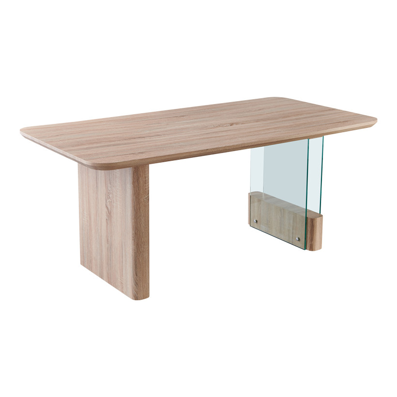 Tραπέζι Faghan  καφέ mdf 180x90x76εκ