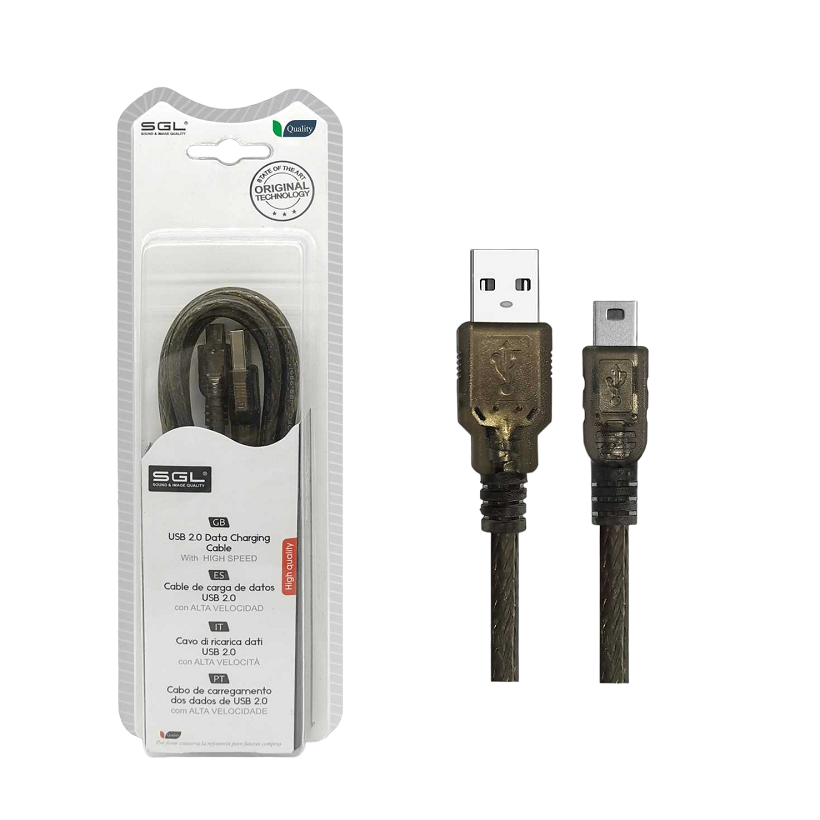 Καλώδιο μεταφοράς δεδομένων - Data - 3S01 - USB-A male/USB Mini male - 3m - 097589