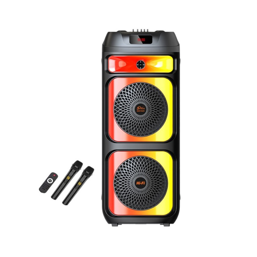 Φορητό ηχείο subwoofer με 2 μικρόφωνα Karaoke - ZQS-10225 - 102258