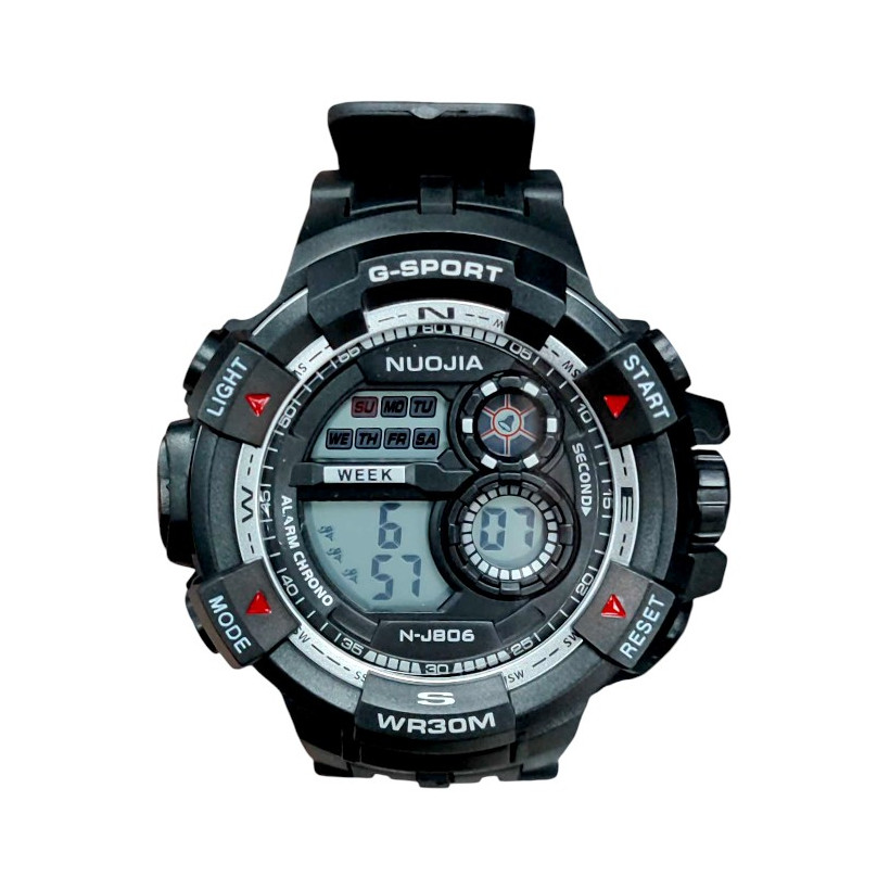 Ψηφιακό ρολόι χειρός - NJ806 - 115179 - Black/Silver