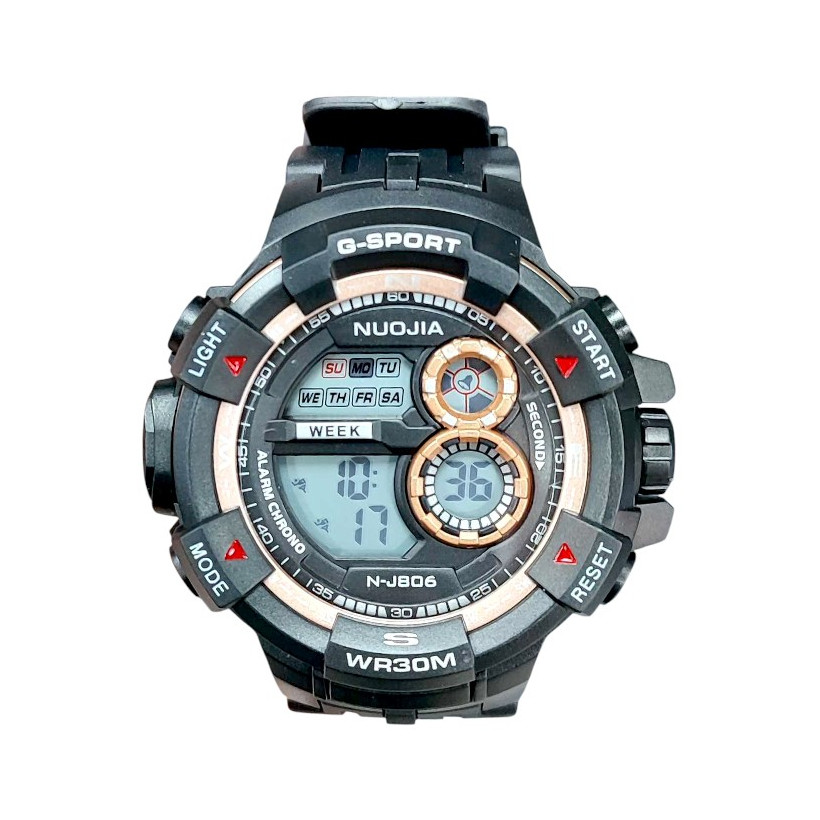 Ψηφιακό ρολόι χειρός - NJ806 - 115179 - Black/Gold