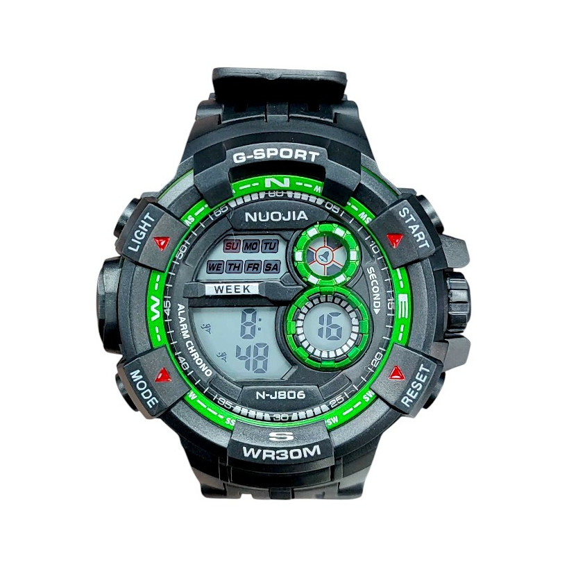 Ψηφιακό ρολόι χειρός - NJ806 - 115179 - Black/Green
