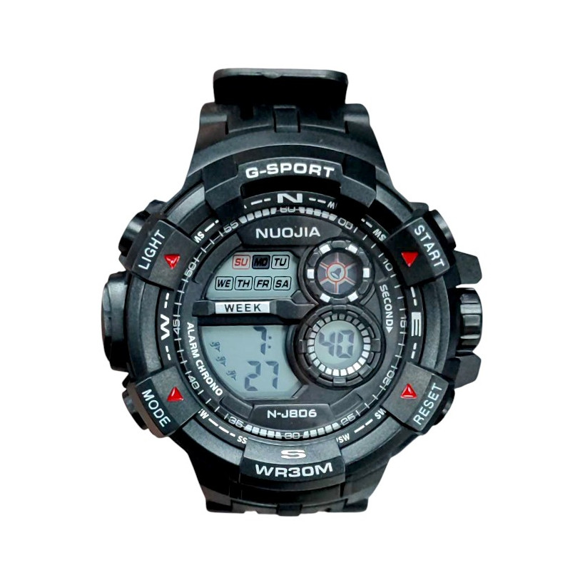 Ψηφιακό ρολόι χειρός - NJ806 - 115179 - Black/Black