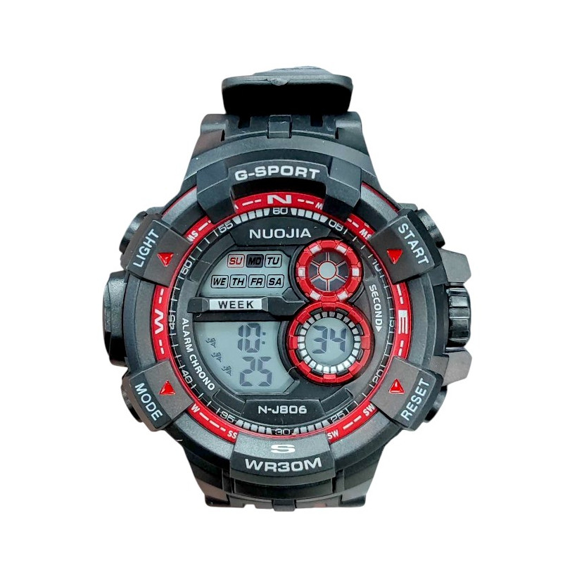 Ψηφιακό ρολόι χειρός - NJ806 - 115179 - Black/Red