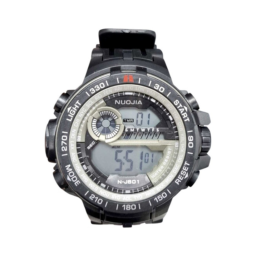 Ψηφιακό ρολόι χειρός - NJ801 - Nuojia - 115180 - Black/Beige