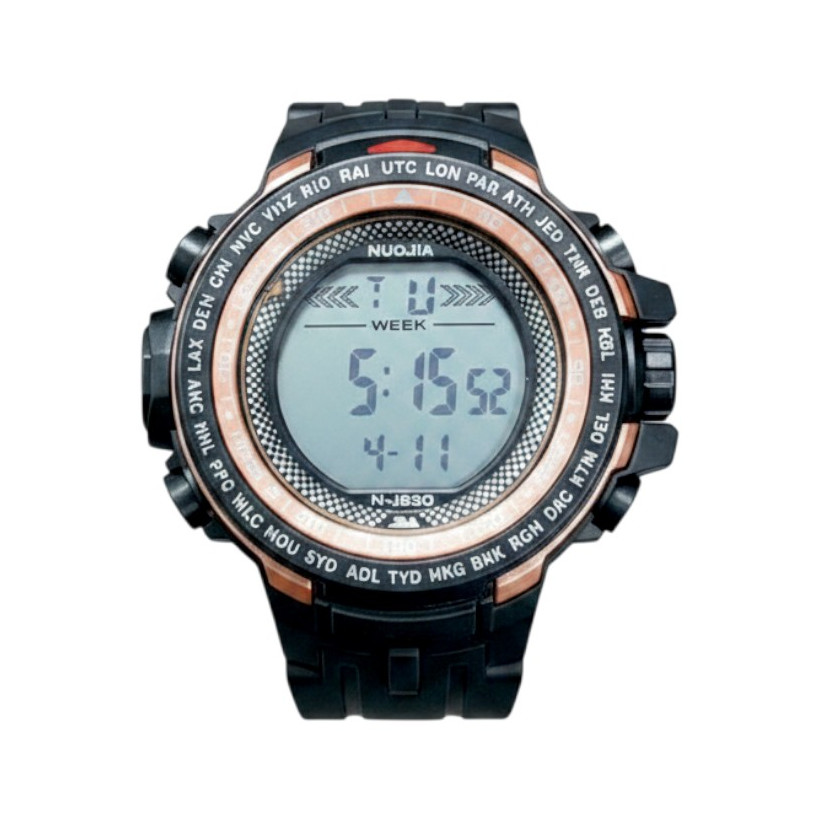 Ψηφιακό ρολόι χειρός - NJ820 - 115182 - Black/Gold
