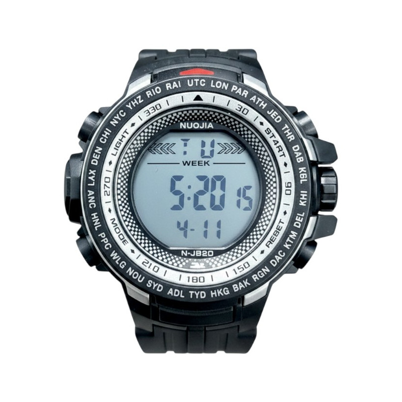 Ψηφιακό ρολόι χειρός - NJ820 - 115182 - Black/Silver