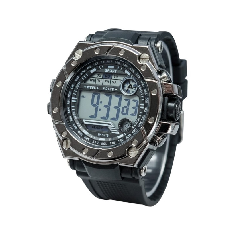 Ψηφιακό ρολόι χειρός - SH2132 - 115183 - Black/Silver