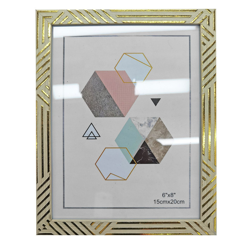 Κορνίζα Πλαστική Τύπου Ξύλο Ανοιχτό 15x20cm Homie 322068 12-2048