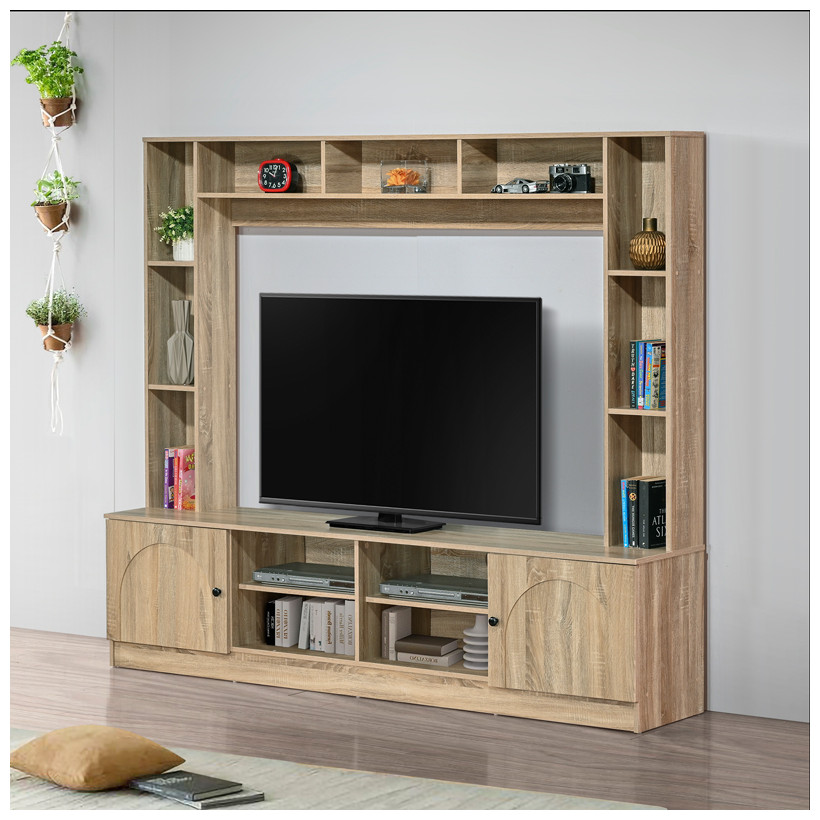 Σύνθετο σαλονιού Ambera  σε sonoma απόχρωση 200x40x171.5εκ