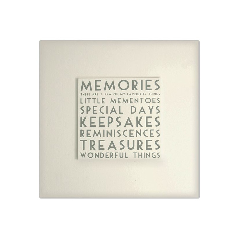 Κουτί λευκό ξύλινο - Memories