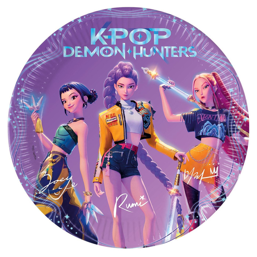Πιάτα Χάρτινα Πάρτυ K-POP πακ=8τεμ ø23 ø23cm K-Pop 98638 17-76