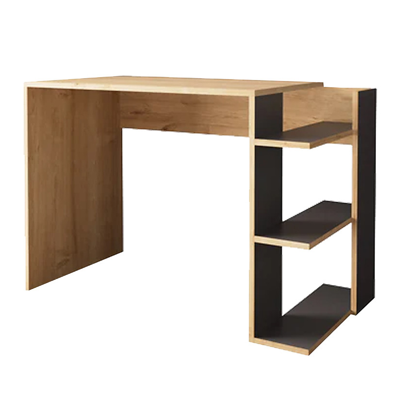 Γραφείο εργασίας Toska  σε oak- ανθρακί απόχρωση 114x56x76εκ