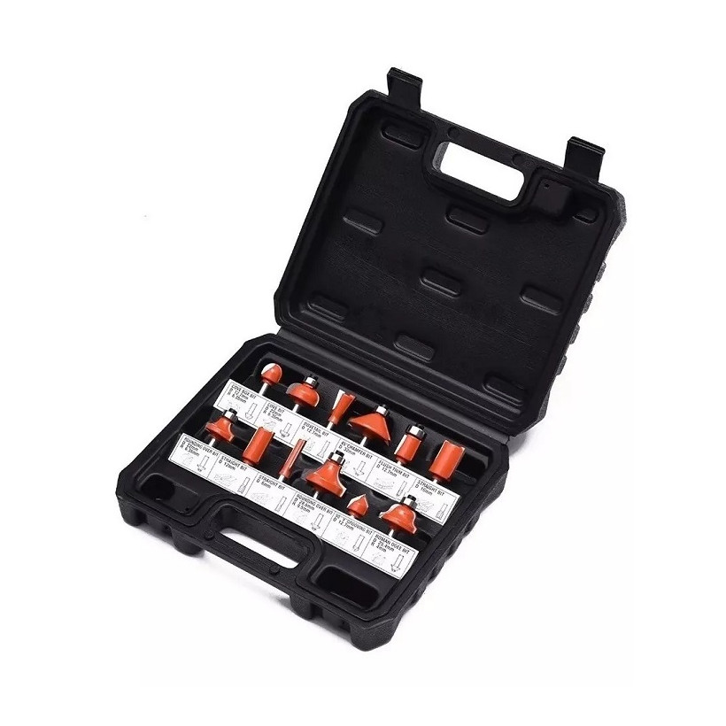 Σετ φρέζες ξύλου για ρούτερ - 12pcs - Φ12mm - Finder - 197748