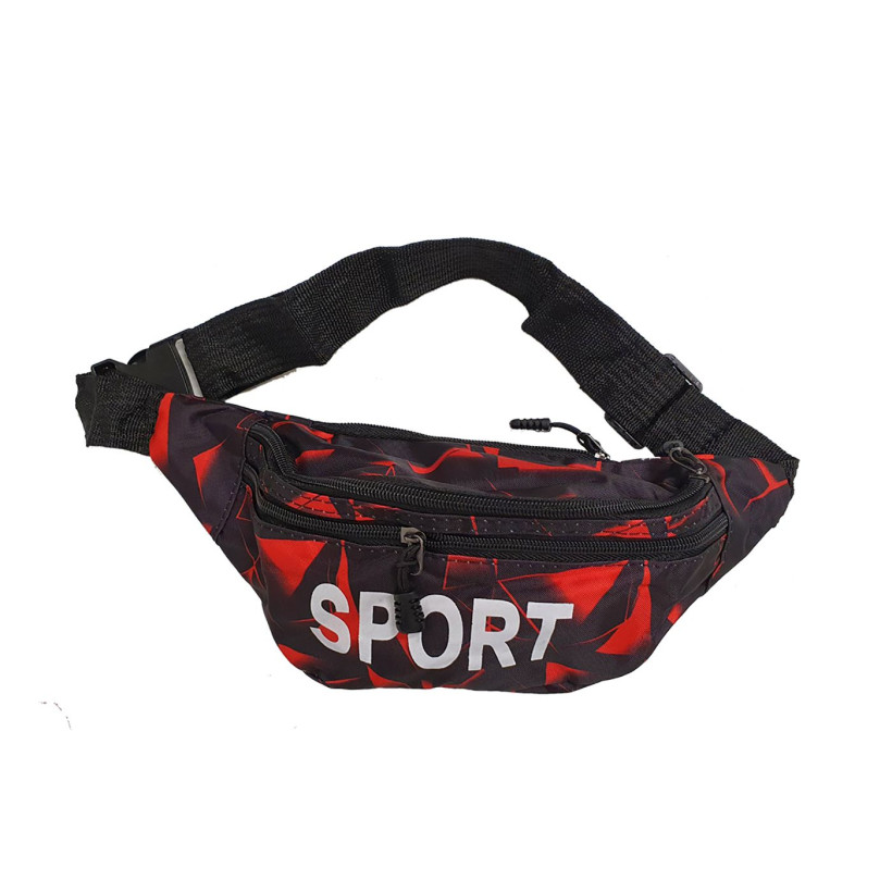 Τσαντάκι Μέσης Sport 3 zip 32x12x8cm 4teen4ty 401190 ΚΟΚΚΙΝΟ 20-1170-RED