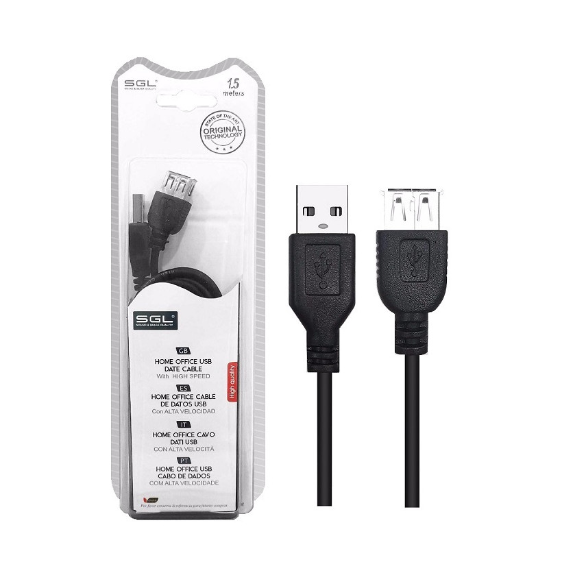 Καλώδιο USB Male/Female - 1.5m - 4D - 197525