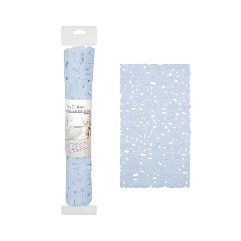 Αντιολισθητικό πατάκι μπάνιου - M0842 - 36x66cm - Light Blue - 21070