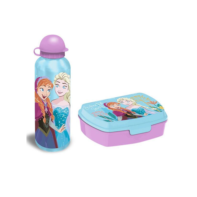 Σετ φαγητοδοχείο - παγούρι Frozen 17,5x12,5xY6εκ. 500ml