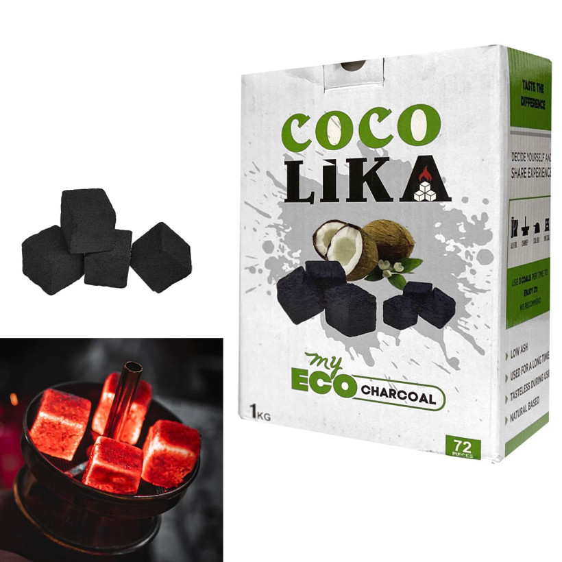 Κάρβουνα Καρύδας Coco Lika για Ναργιλέ 26x26x26mm Homie 423003 22-2983