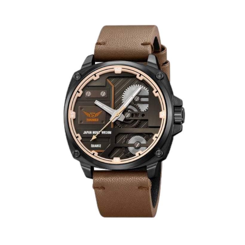 Αναλογικό ρολόι χειρός - Skmei - 2289 - Light Brown