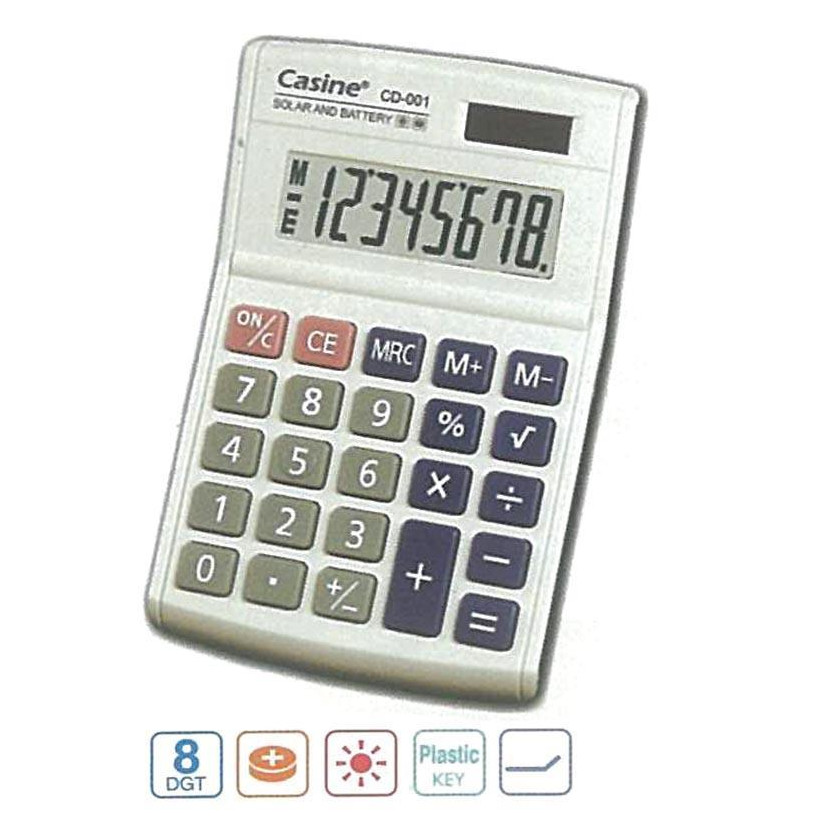Casine κομπιουτεράκι 8 ψηφίων 14x9x3εκ.