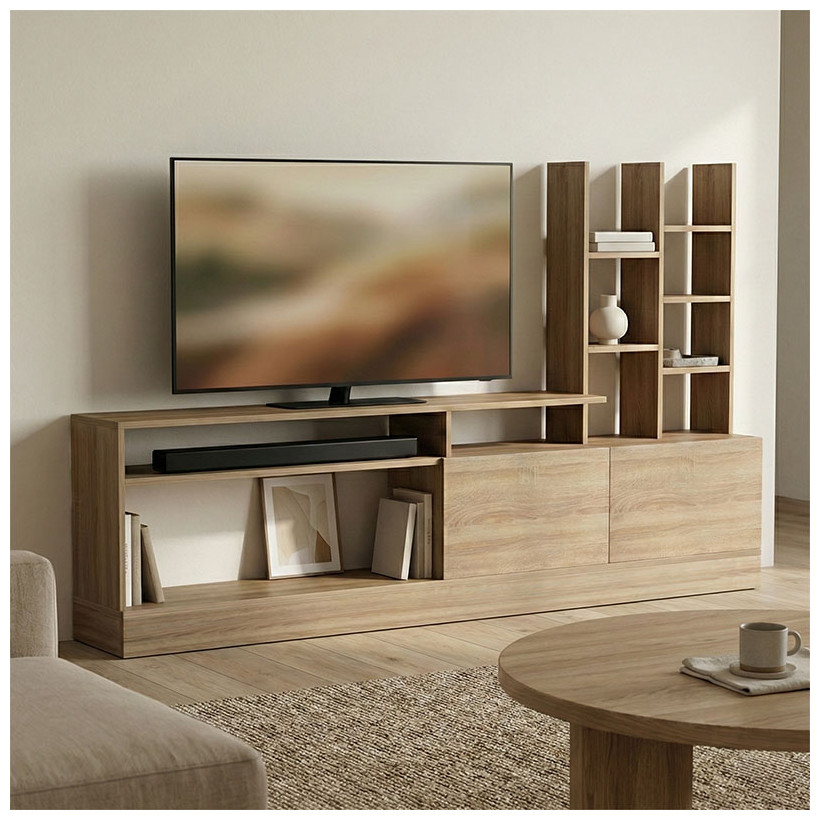 Σύνθετο σαλονιού Seruno  sonoma 170x25x100εκ