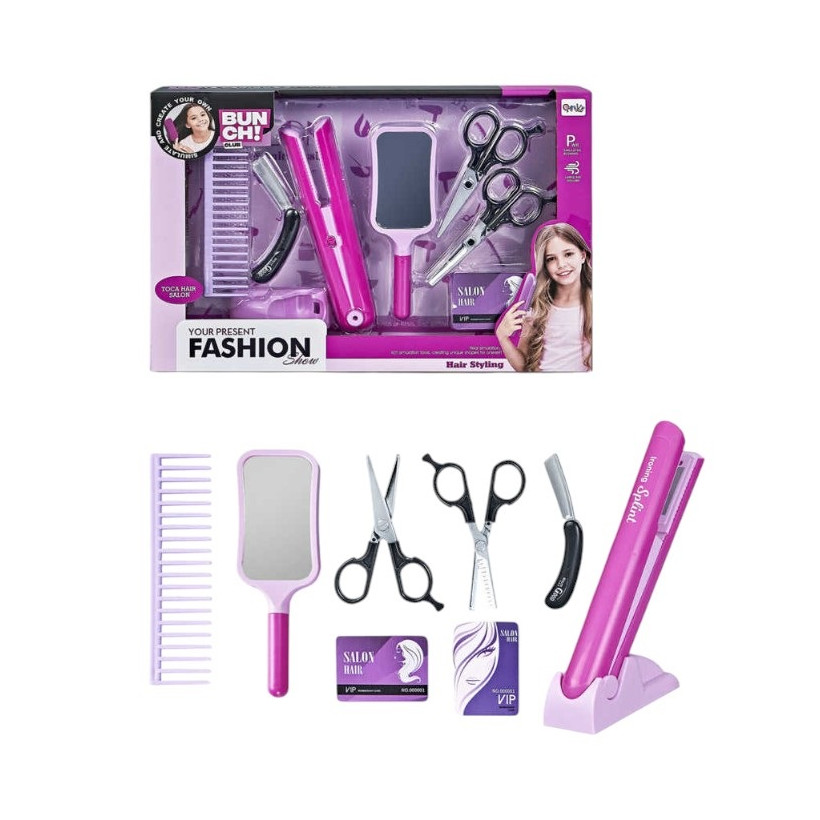Παιδικό σετ κομμωτικής - 9pcs - QY013 - 233367