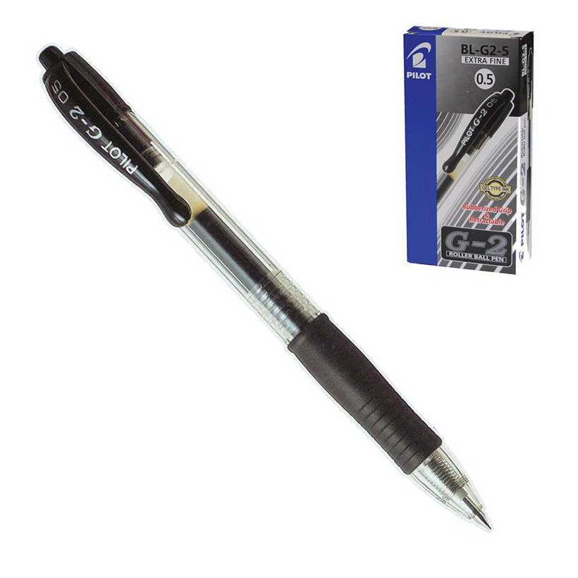 Pilot στυλό jel G2 extra fine μαύρο 0.5mm - 12 ΤΕΜ