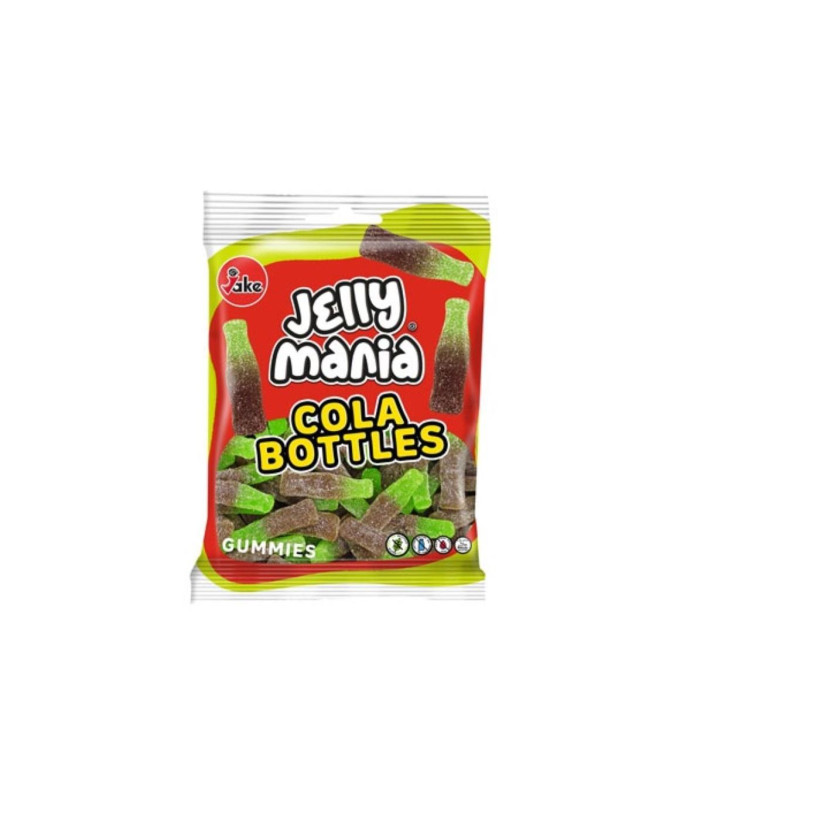 Ζελίνια Jake Cola Bottles Σακ=100g Jake SA 8803136 - 18 ΤΕΜ 24-147