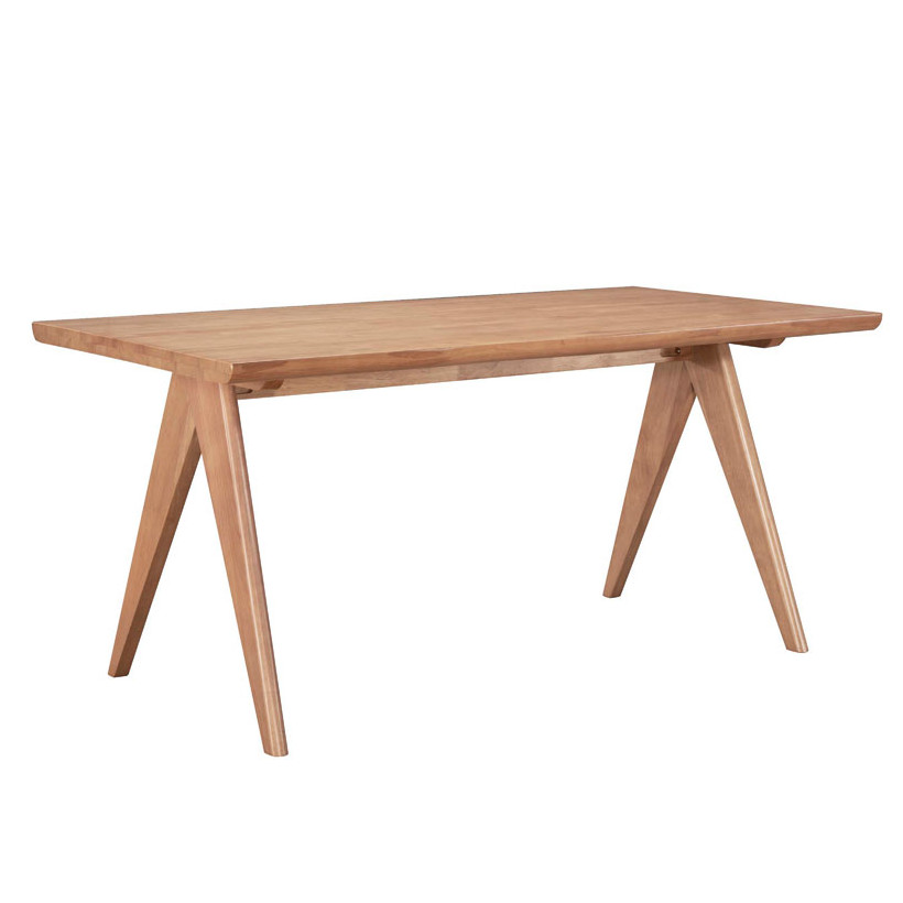 Τραπέζι Winslow  ξύλο rubberwood σε ανοιχτό καρυδί χρώμα 180x85x75εκ