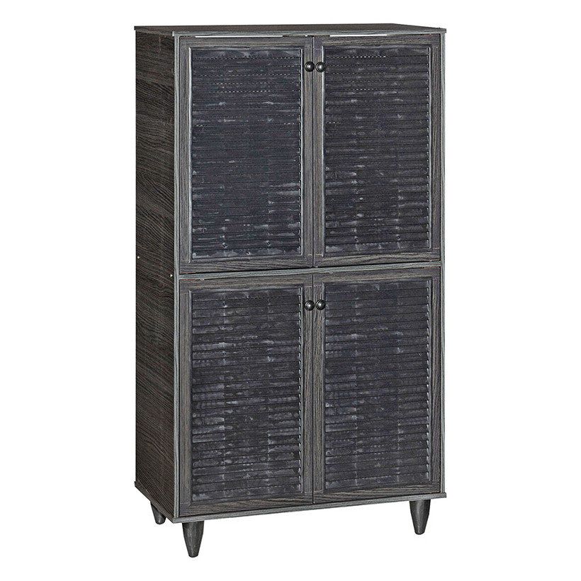 Παπουτσοθήκη-ντουλάπι Ronan  χρώμα wenge 70.5x35x122εκ