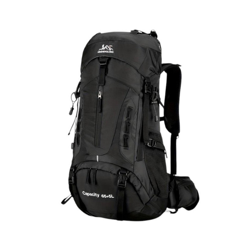 Σακίδιο πλάτης ορειβατικό - H2207 - 65L+5L - 261586 - Black
