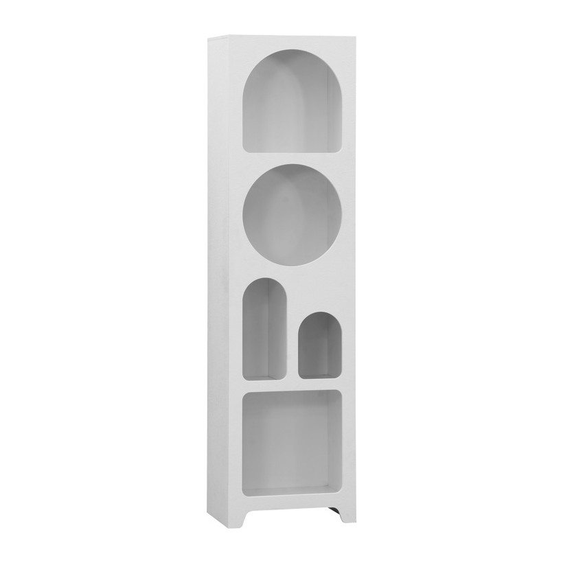 Βιβλιοθήκη Emersi  mdf σε λευκή απόχρωση 48x35x180εκ