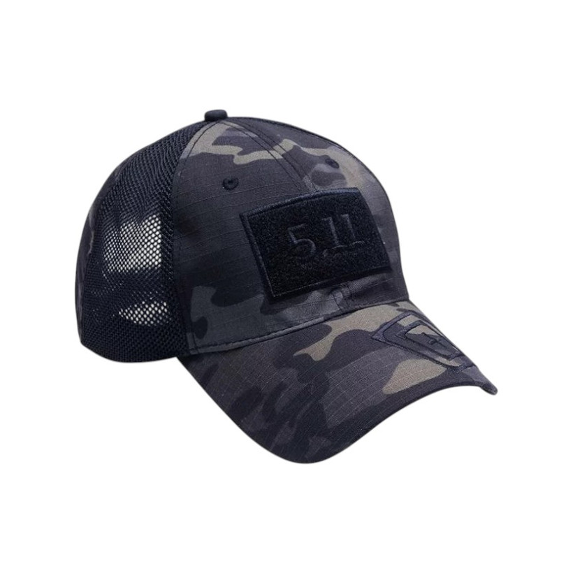 Ανδρικό καπέλο jockey στρατιωτικού τύπου - M01 - 270591 -  Army Black