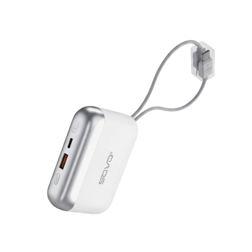 Powerbank 2in1 - Fast Charge - 10.000mah - 22.5W - PD-22 - 278626 - White